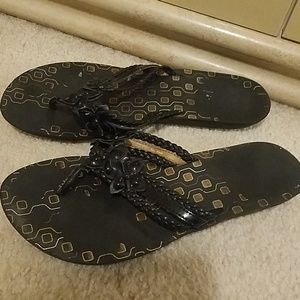 Clarks black sandals